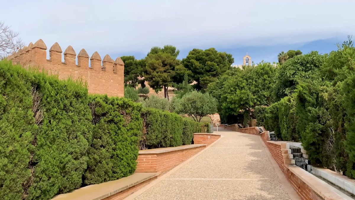 The Alcazaba, or fortified citadel, at Almeria is the second largest Alcazaba in the Iberian Peninsula, the largest being at Badajoz in Extremadura